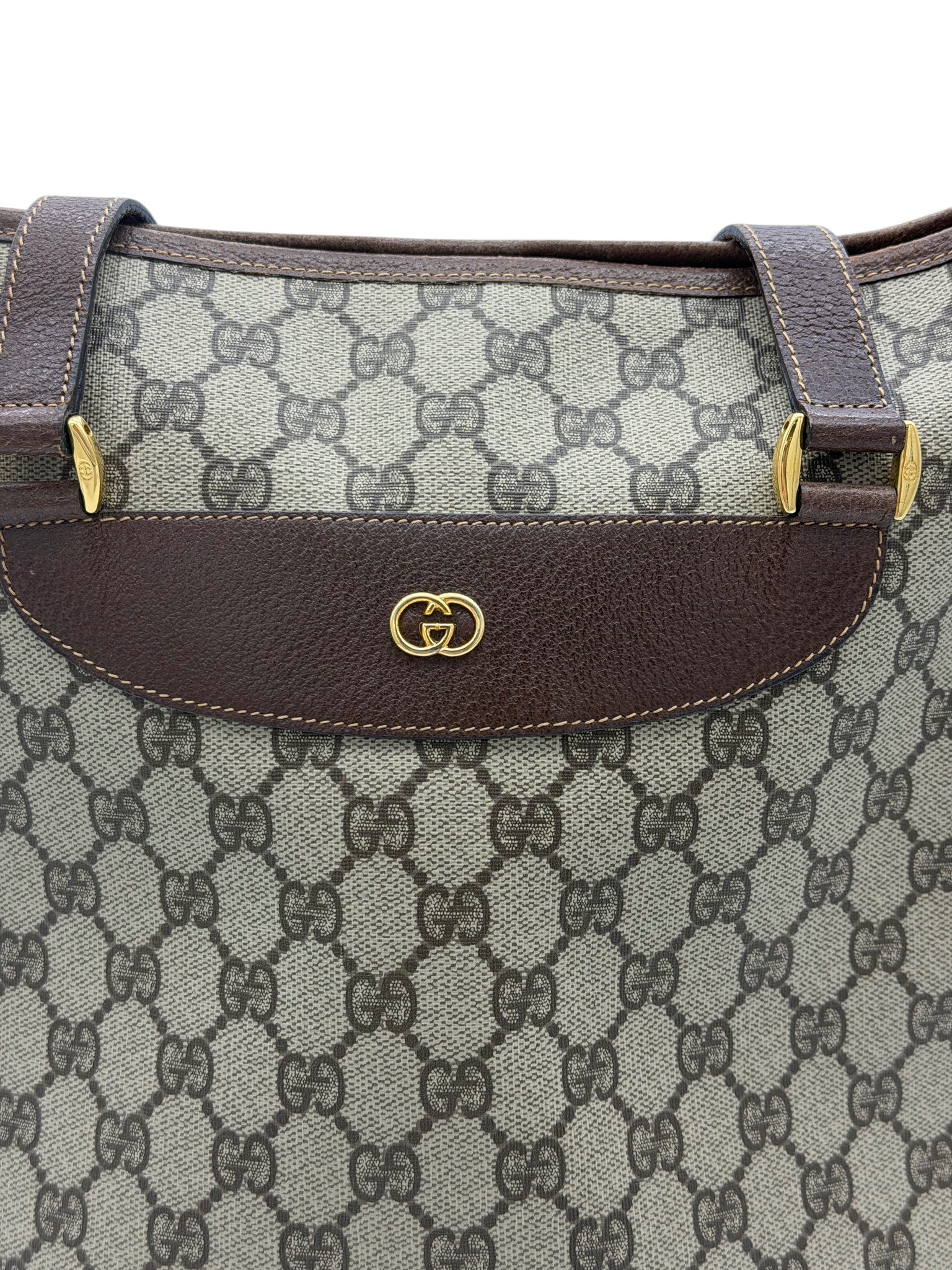 Gucci Vintage GG Monogram Coated-Canvas Tote image 4