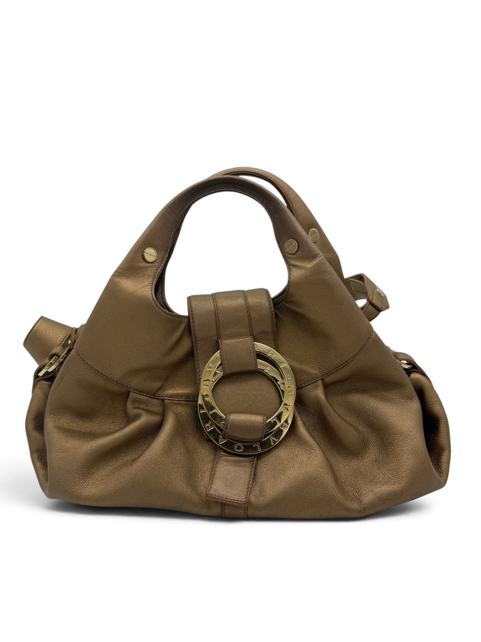 Bvlgari Chandra Metallic Bronze Shoulder Bag