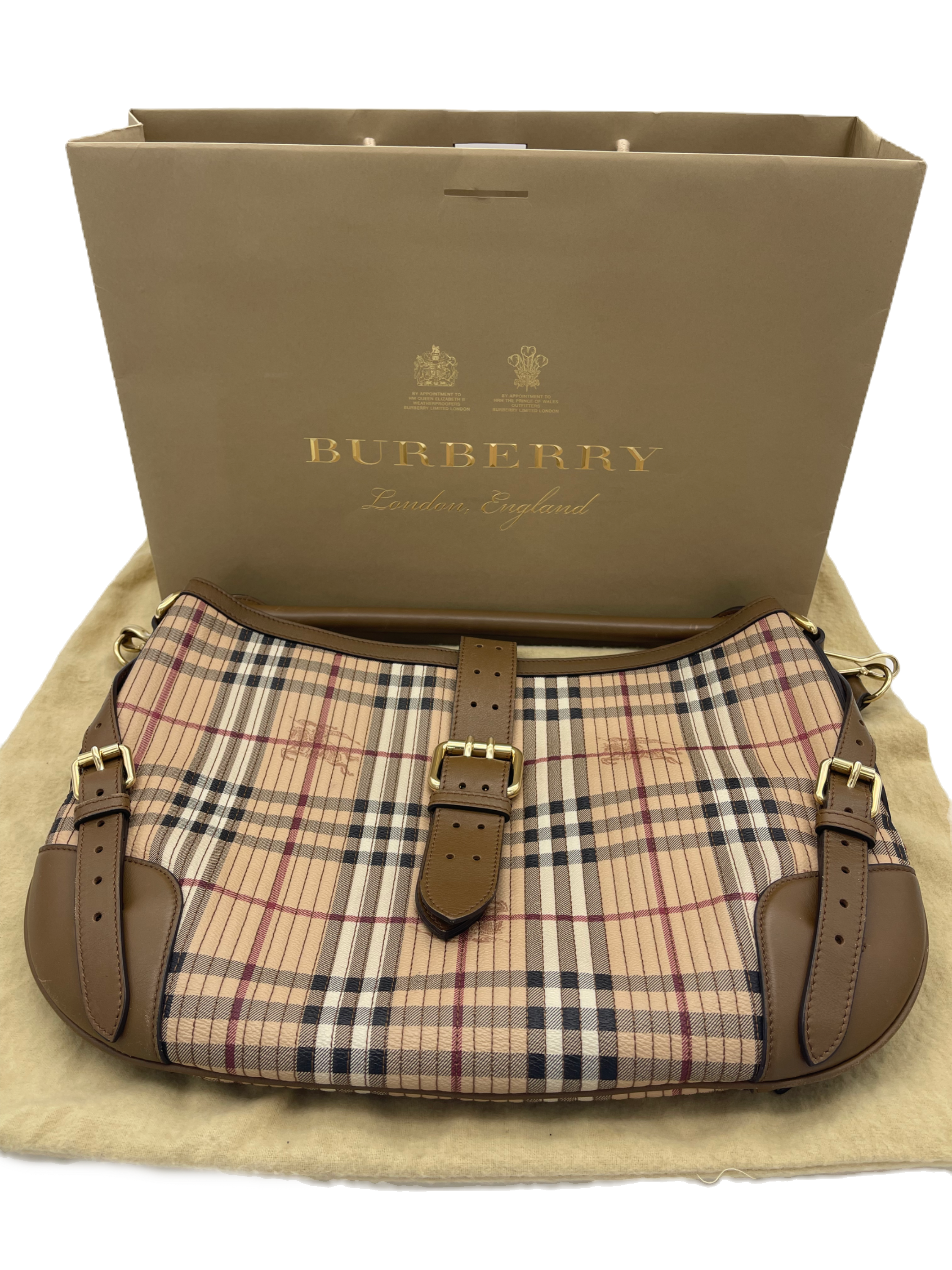 Burberry Haymarket Dunloe  Hobo Bag image 6