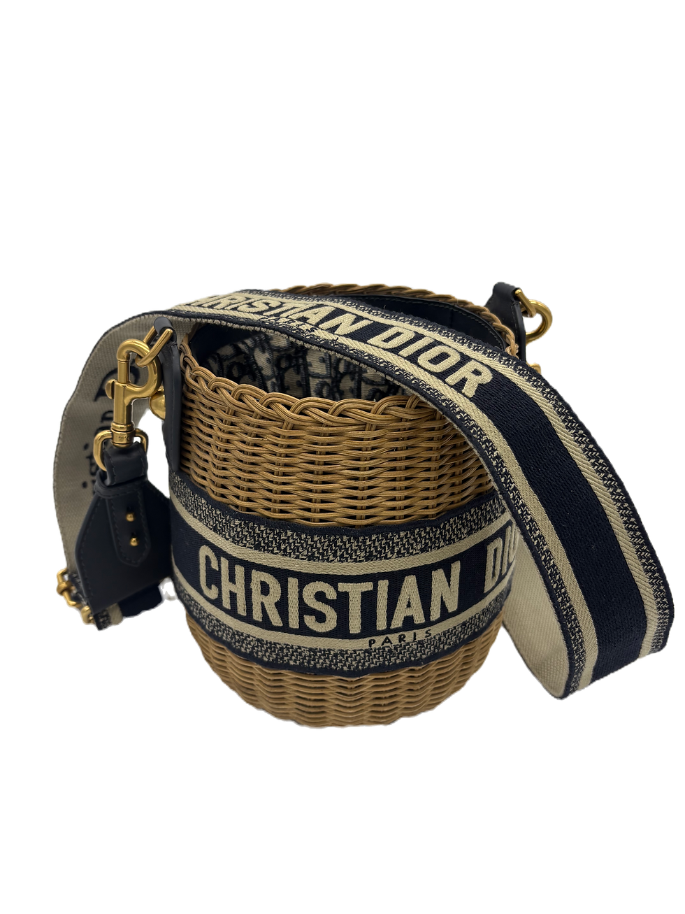 Thumbnail: Christian Dior Wicker Bucket Bag