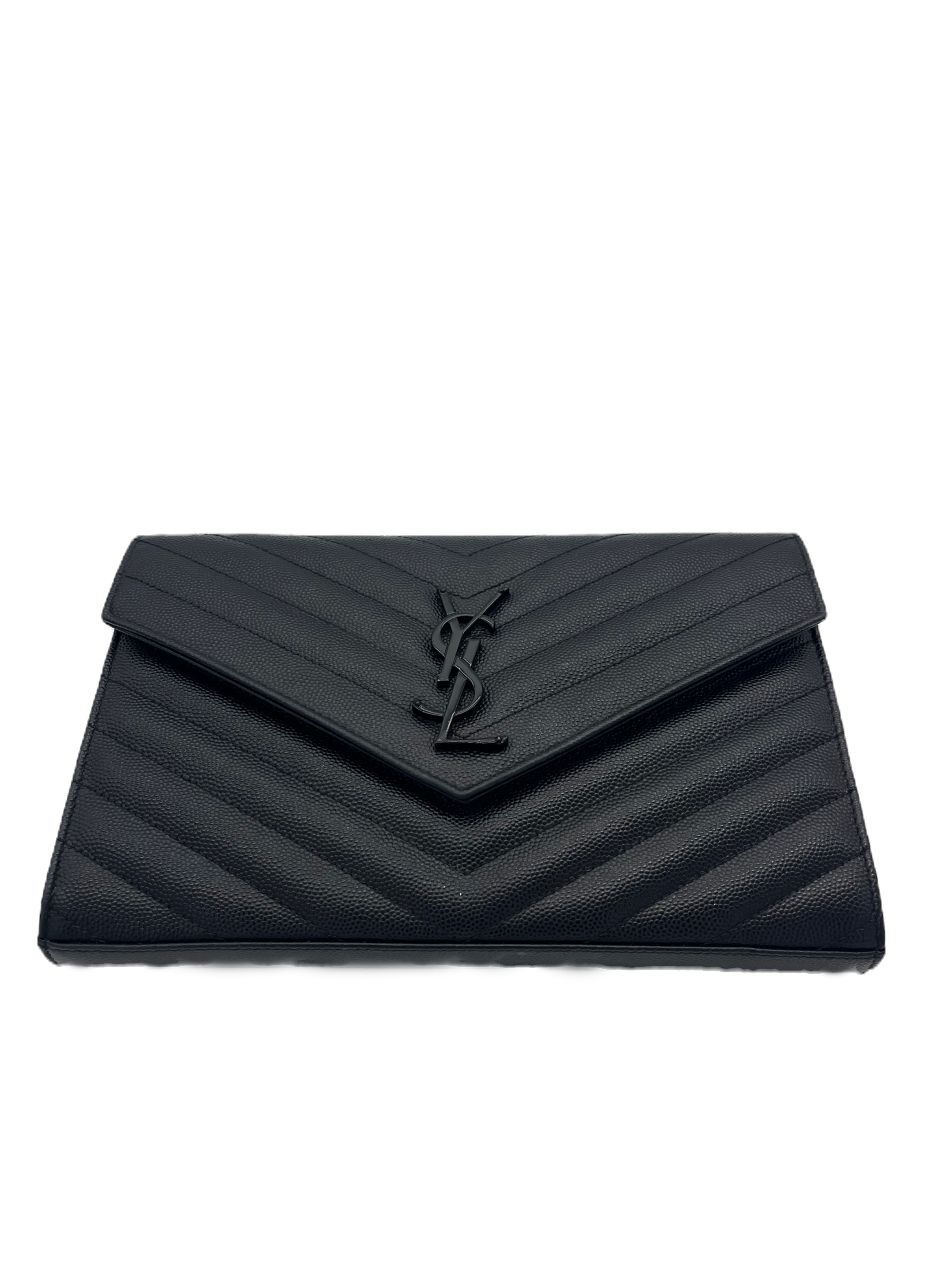 YSL Saint Laurent Classic Cassandre Wallet on Chain Black image 2