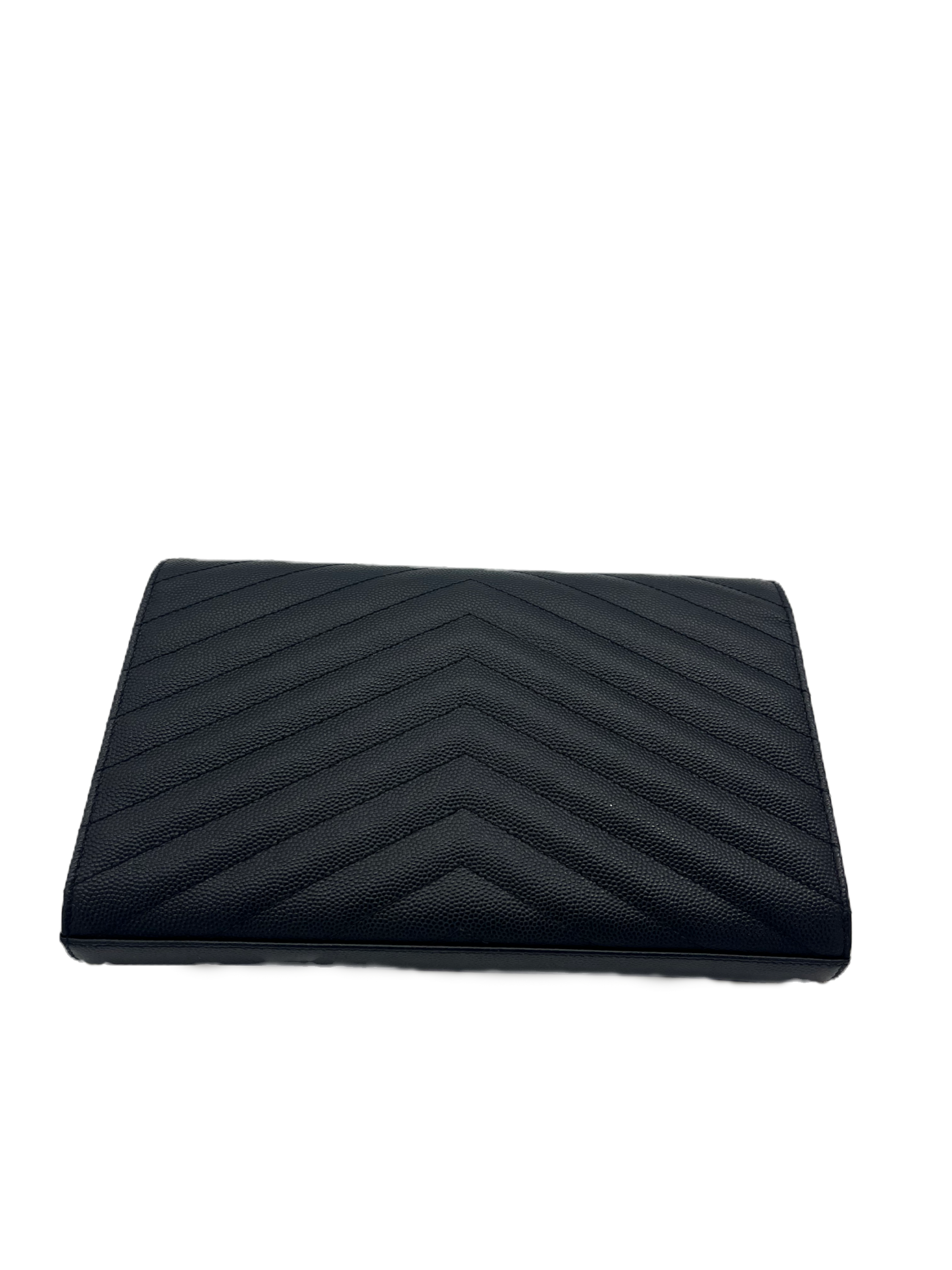 YSL Saint Laurent Classic Cassandre Wallet on Chain Black image 3