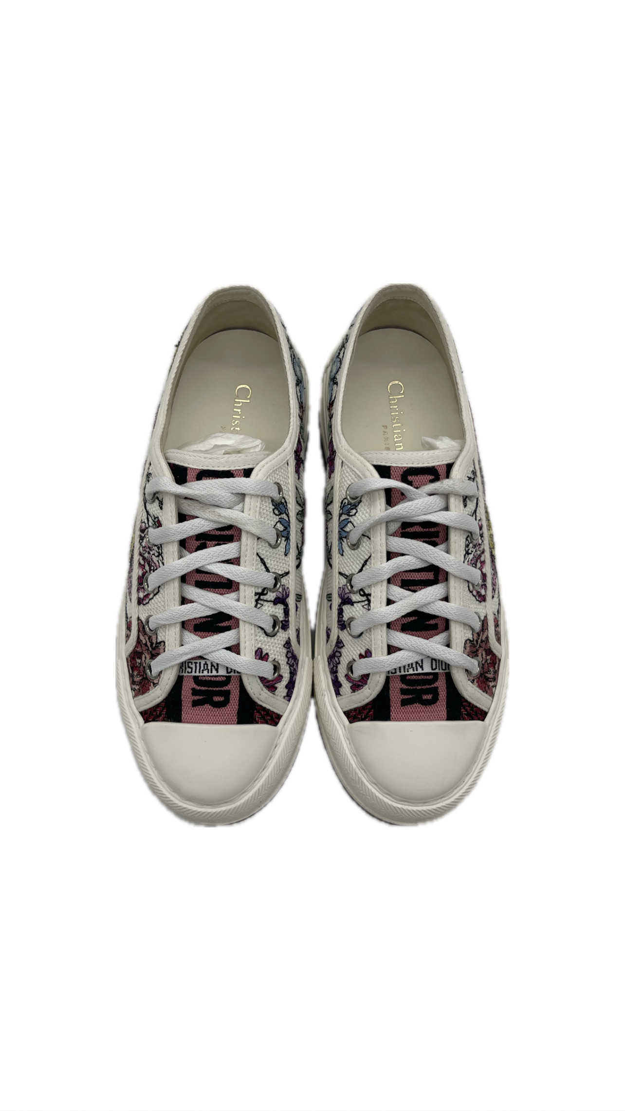 Dior Walk'N'Dior 'Floral Embroidery - Multi' | Multi-Colour | Women's — pre-loved Christian Dior at The Handbag Room Australia