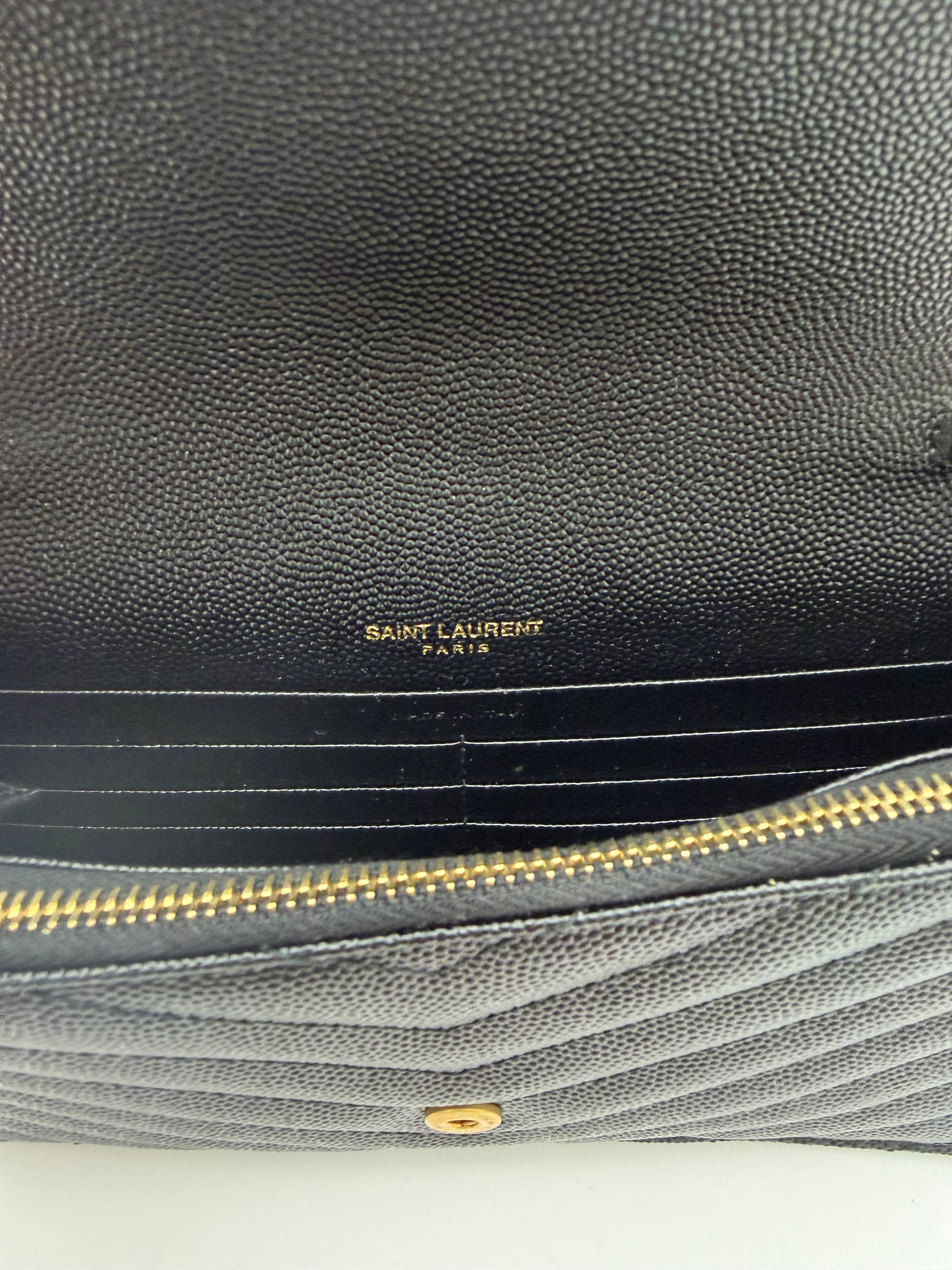 YSL Saint Laurent Monogram Envelope Chain Wallet image 5
