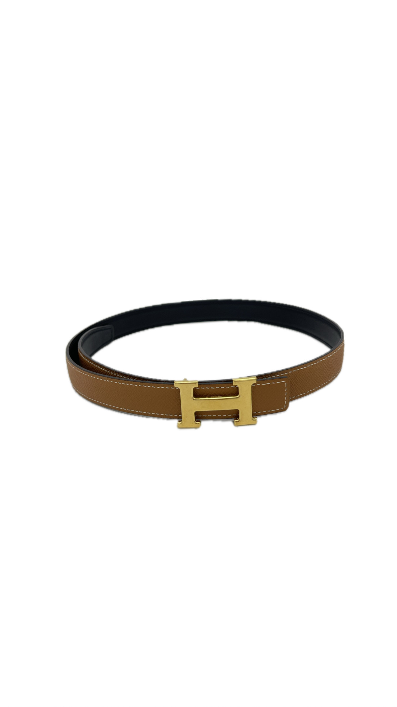 Hermes H Reversible Belt — pre-loved Hermès at The Handbag Room Australia