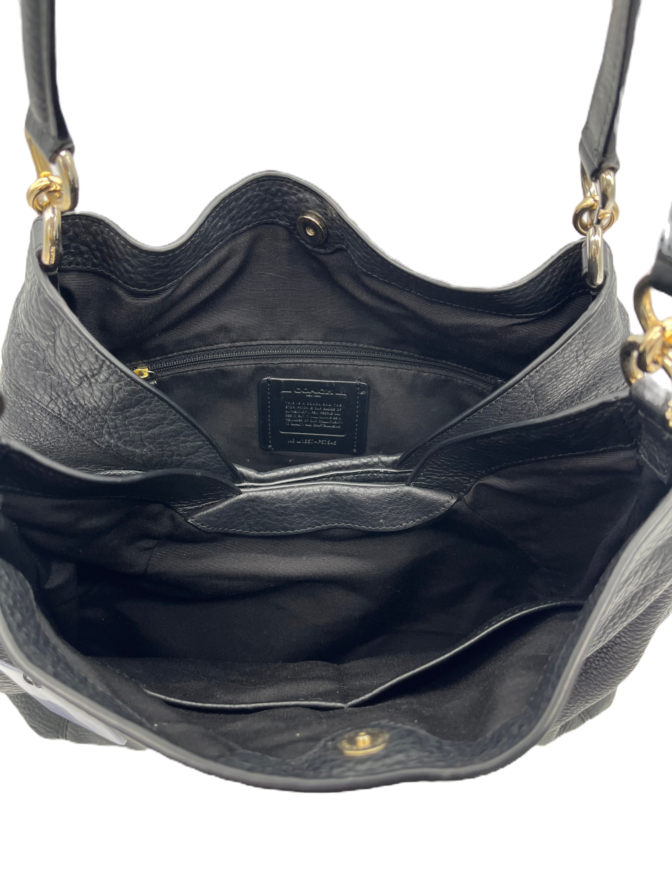 Coach Lexy Black Leather Bag image 6