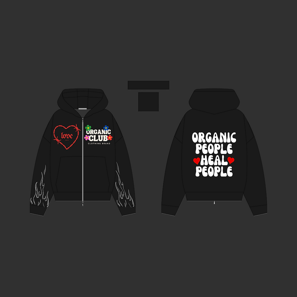 Thumbnail: Organic Healing Zip Hoodie