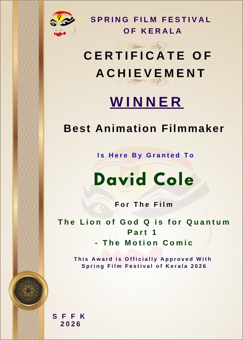 The Lion of God Q is for Quantum Part 1 - The Motion Comic Won 4 Major Awards !!! Congratulations !!!