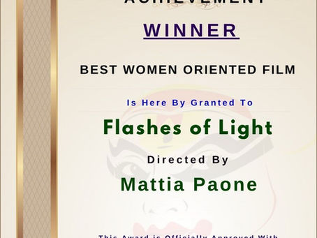 Flashes of Light Won A Major Award !!!