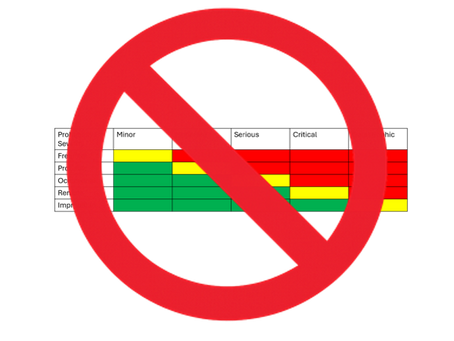 This Familiar, Seemingly Harmless Table is Quietly Undermining Effective Risk Management. Here's How.