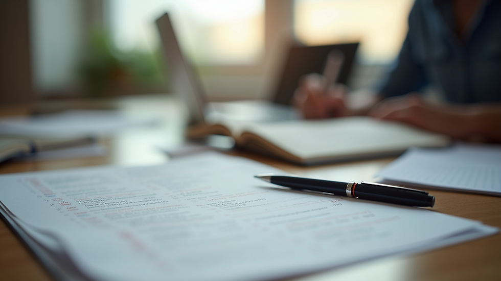 Close-up view of English learning materials on a desk