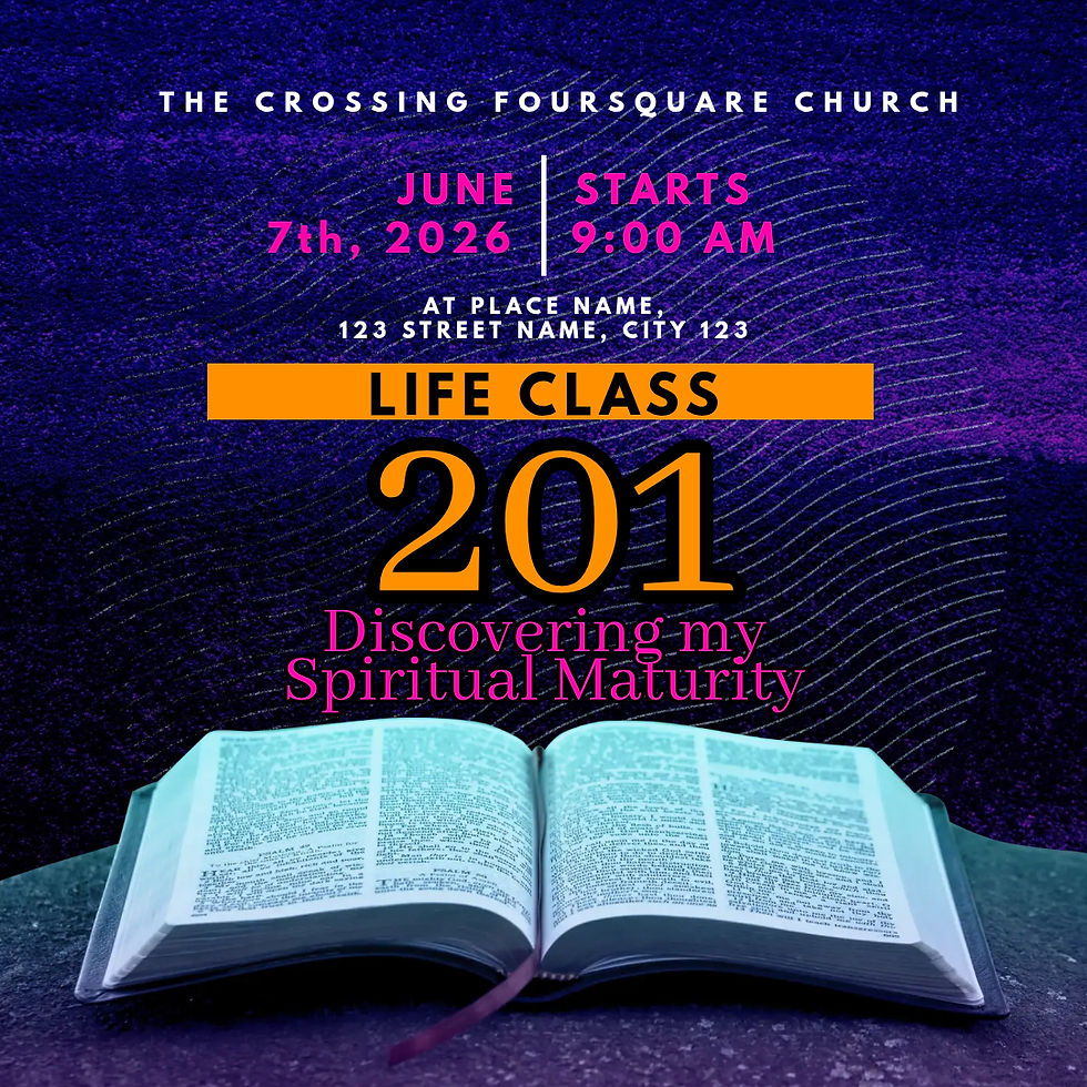 LIFE CLASS: 201 Discovering my Spiritual Maturity