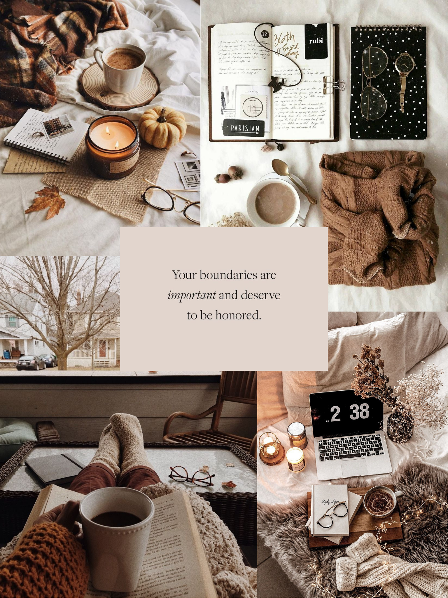 "respect boundaries" neutral wallpaper