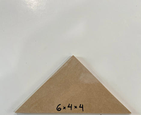 Small Triangle: 6 x 4 x 4