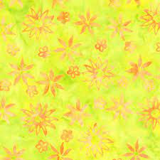 Coral Reef Petal Pop Chartreuse Batik