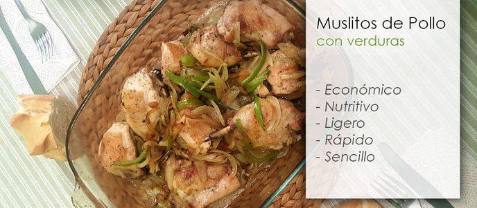 Muslitos de pollo con verduras