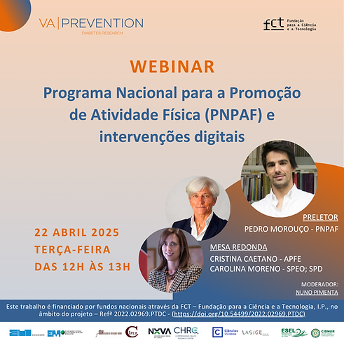 Suporte visual de divulgação do terceiro webinar