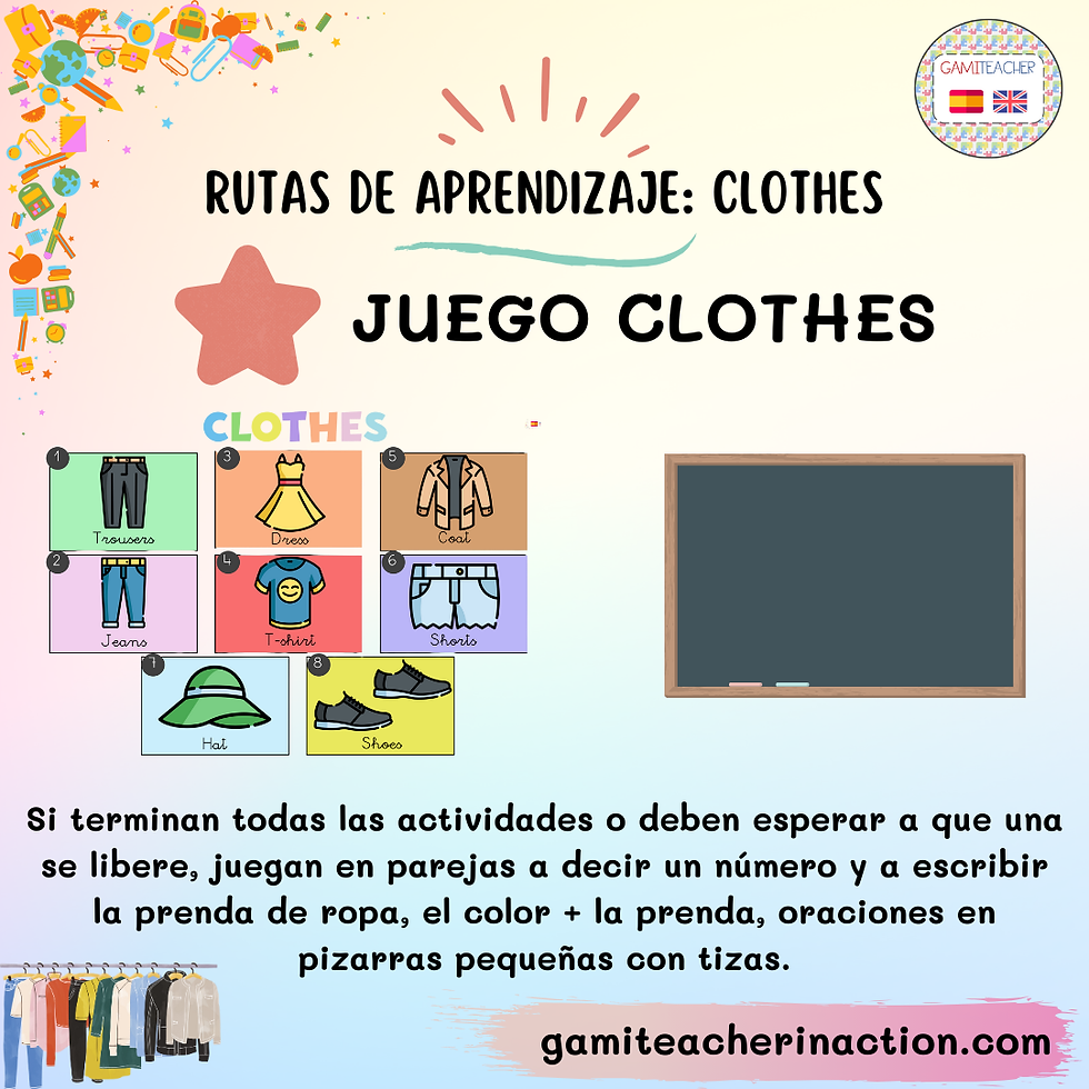 Thumbnail: RUTAS CLOTHES (2º Educación Primaria Kids Can)