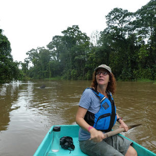 Barbara Hartung im Tortuguero-Nationalpark