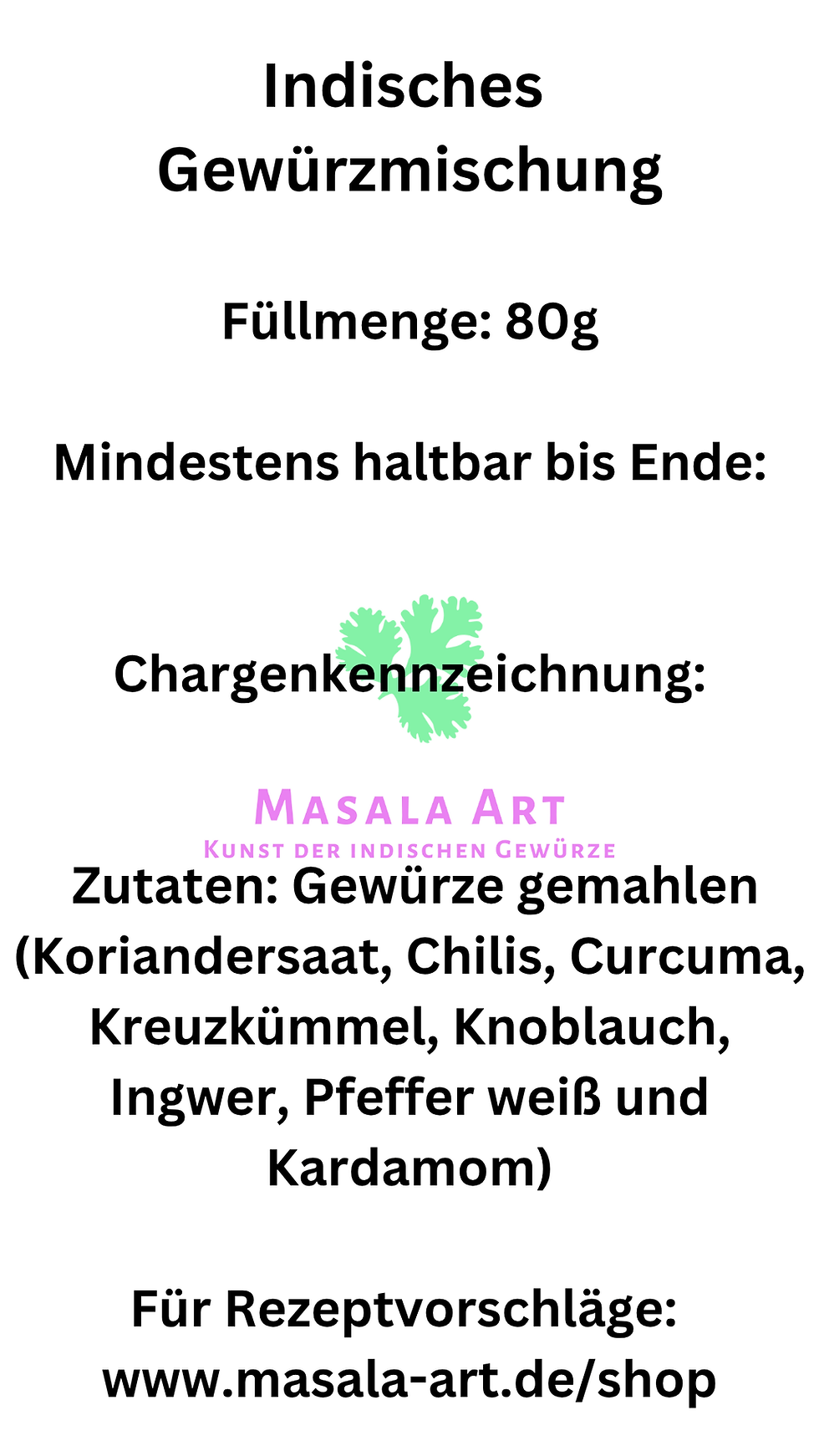Miniaturbild: Indische Gewürzmischung