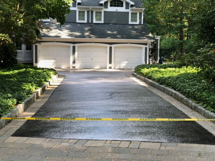 A beautifully sealed client. Not ONE paver was touched.