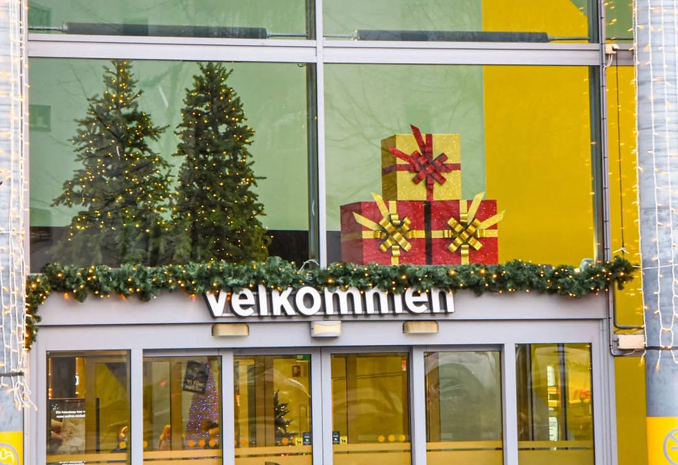 Julegave eske utstilling