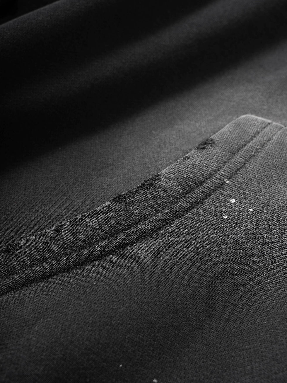 Thumbnail: Moonlight Vintage Washed Frayed Fleece Hoodie