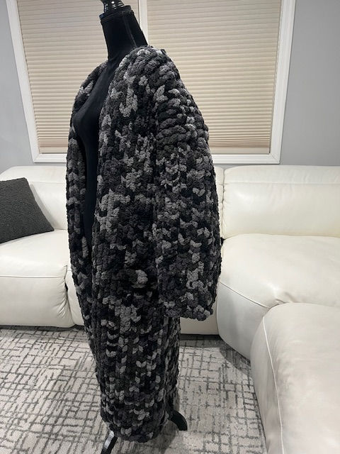 Thumbnail: Dark Multicolor Long Cardigan