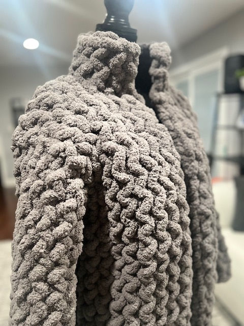 Thumbnail: Base For Full-Length Chunky Knit Coat 