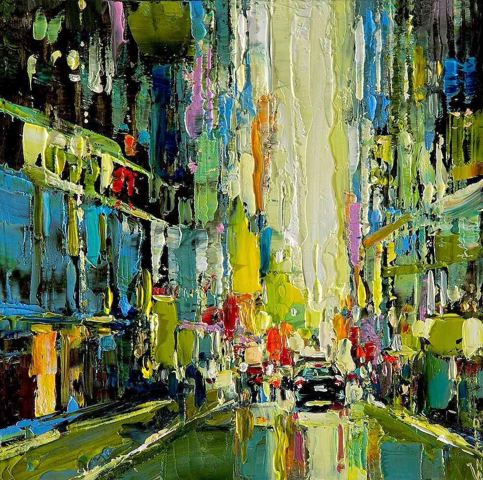 Summer evening, cityscape