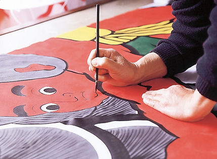 大阪で唯一の手描き鯉のぼり