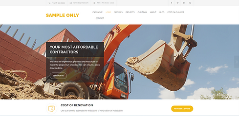 construction company web designers