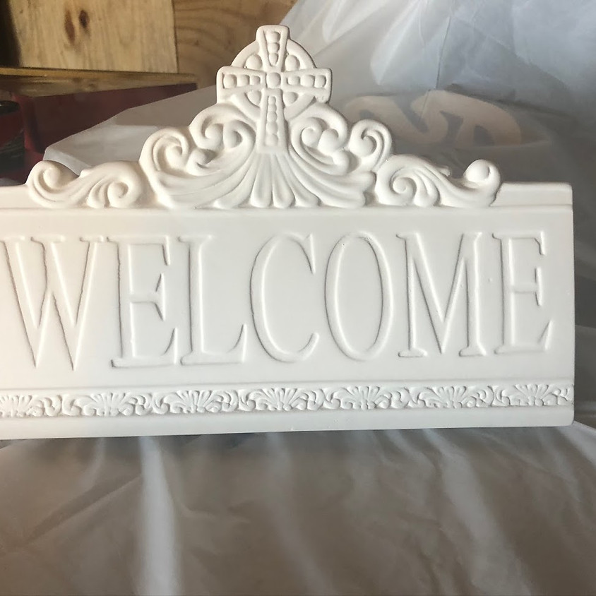 Take and Make Welcome Sign