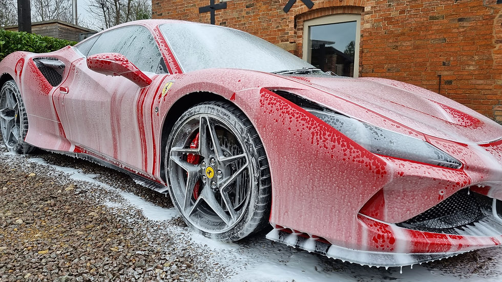 Ferrari 488 mobile valeting service