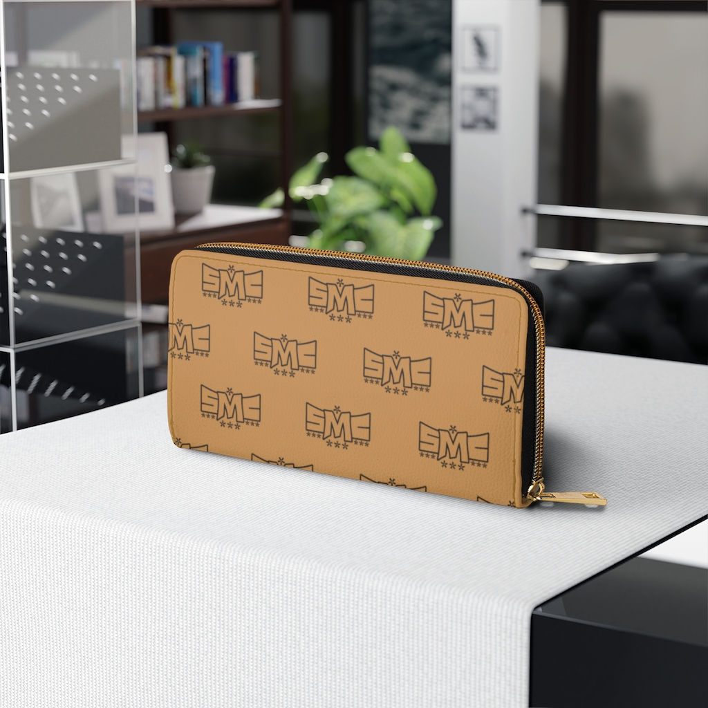 SMC Monogram Zipper Wallet (Luxury Tan)