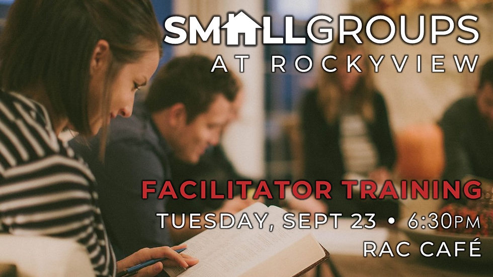 Small Group FACILITATOR Training