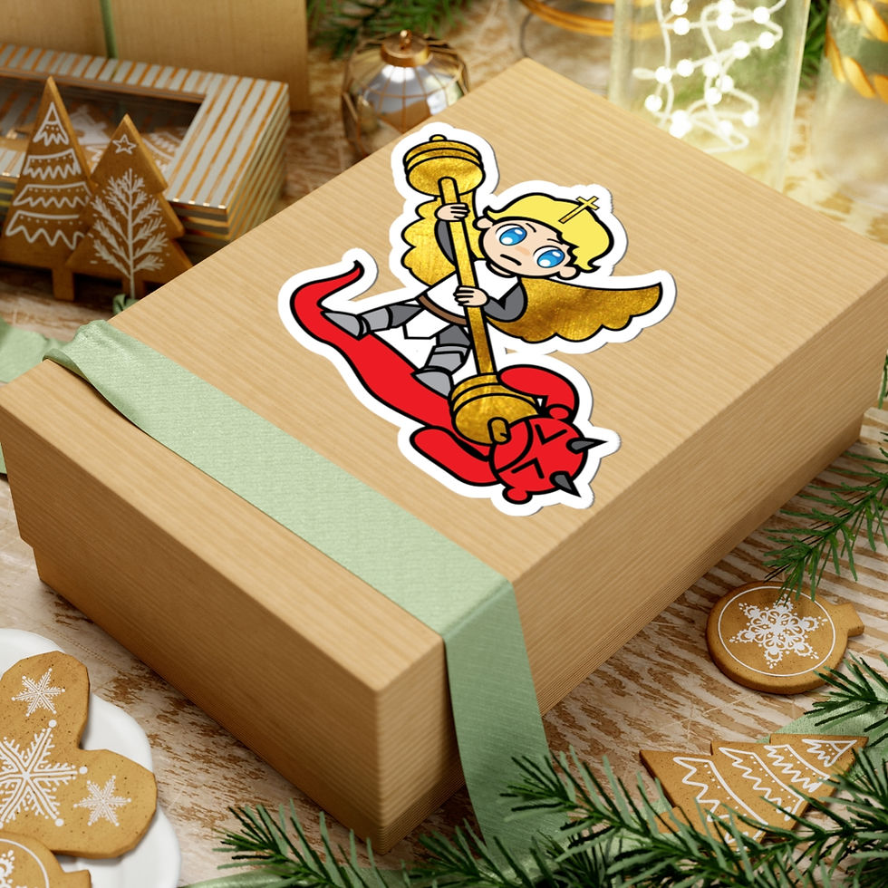 Thumbnail: Saint Michael The Archangel Kawaii Stickers