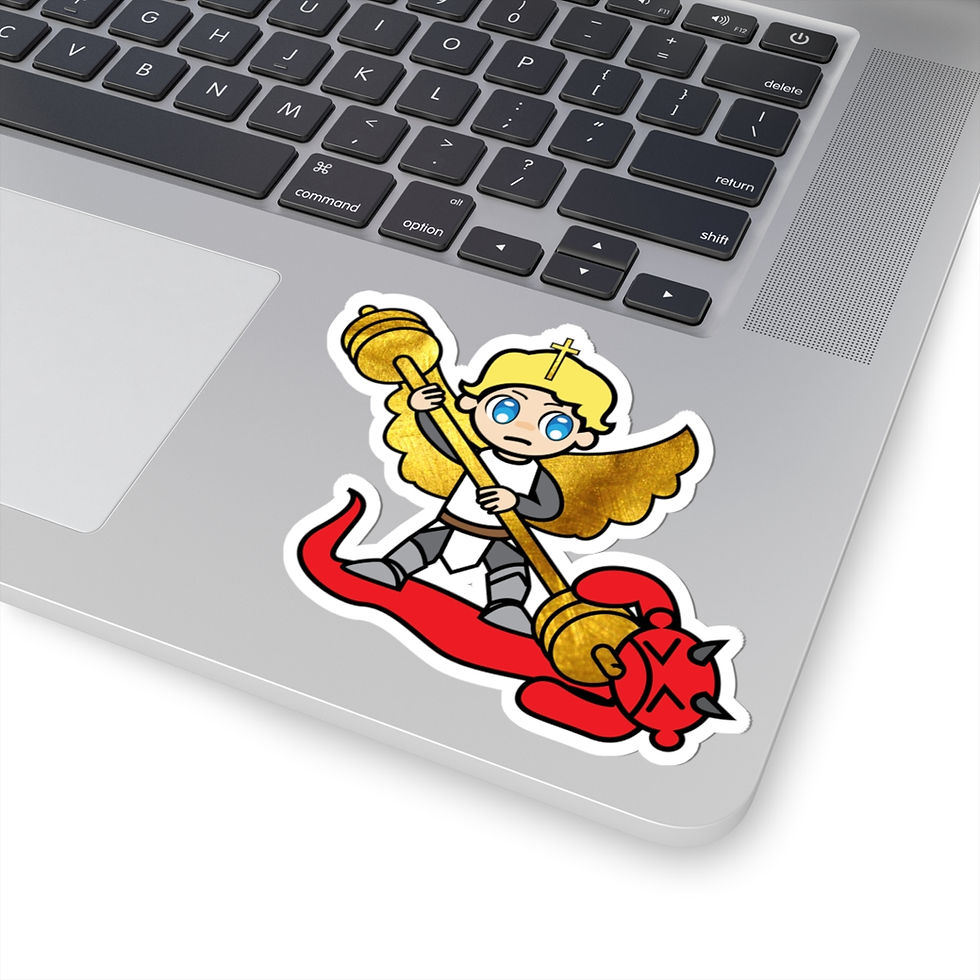 Thumbnail: Saint Michael The Archangel Kawaii Stickers