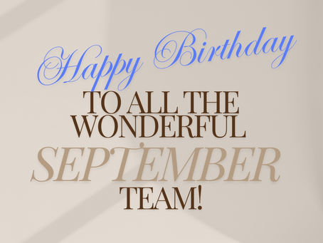 Happy Birthday - September