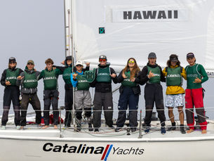University of Hawaii's Sailing Team at the 2023 Harbor Cup
