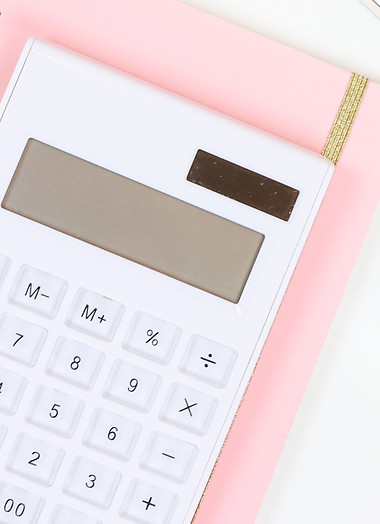 Feminine and girly pink and gold styled