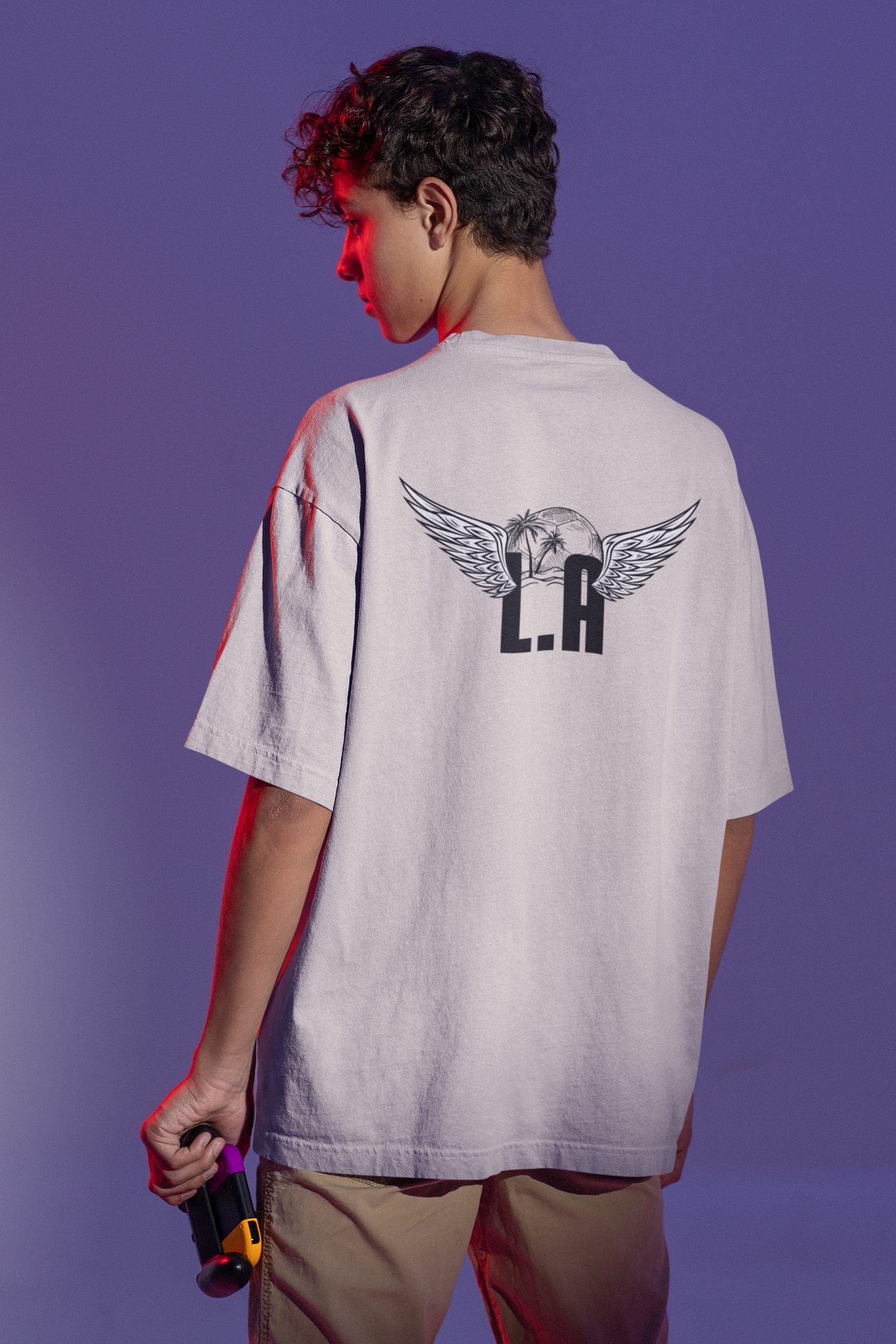 Los Angeles soccer fans Heavy Oversized Tee - Football t-shirt team