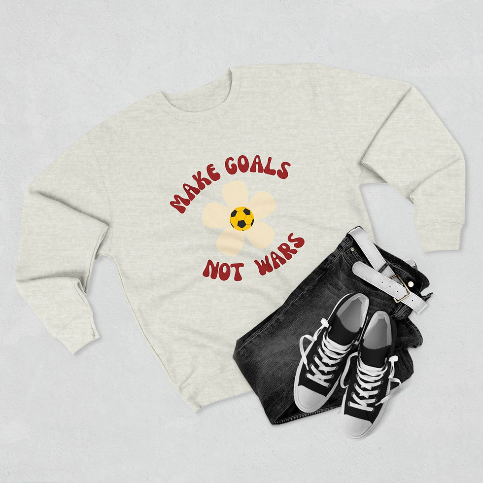 תמונה ממוזערת: Make goals not wars Sweatshirt Soccer Mom Leopard Print Bleach Distressed hoodie