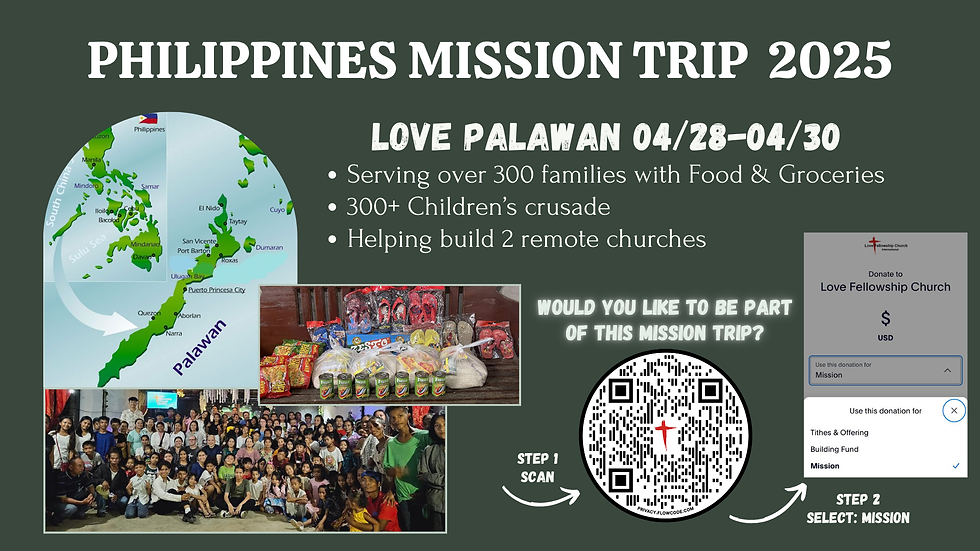 PHILIPPINES MISSION TRIP - LOVE PALAWAN!