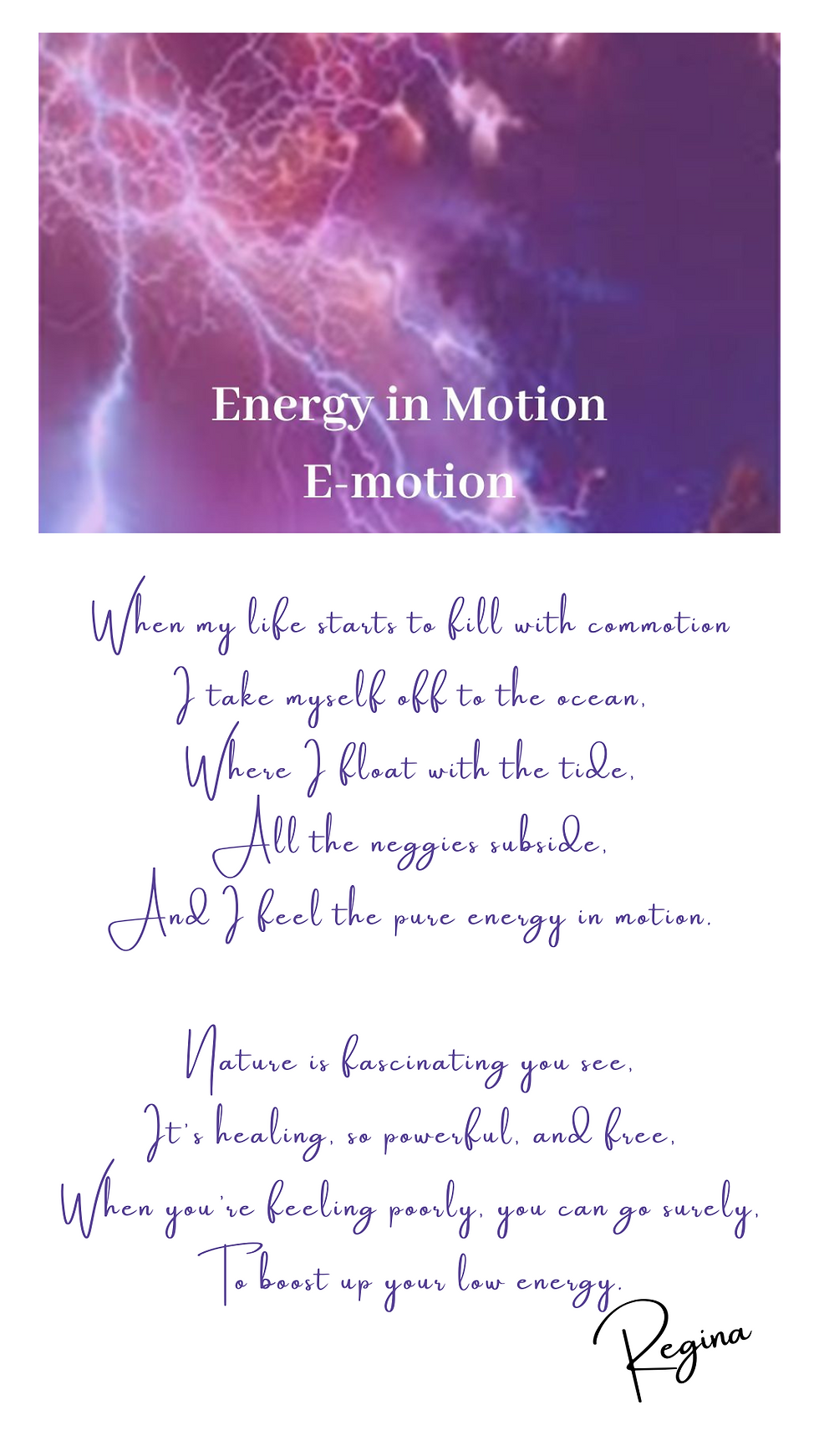 Energy In Motion - E-Motion!