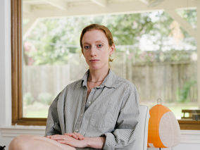 Portrait of Kate Dehler in her home.