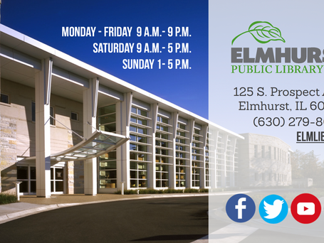 Elmhurst Public Library Magnet Swag Design