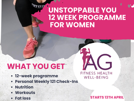 Unstoppable You - 12-week Fitness, Health & Wellbeing programme women over 40