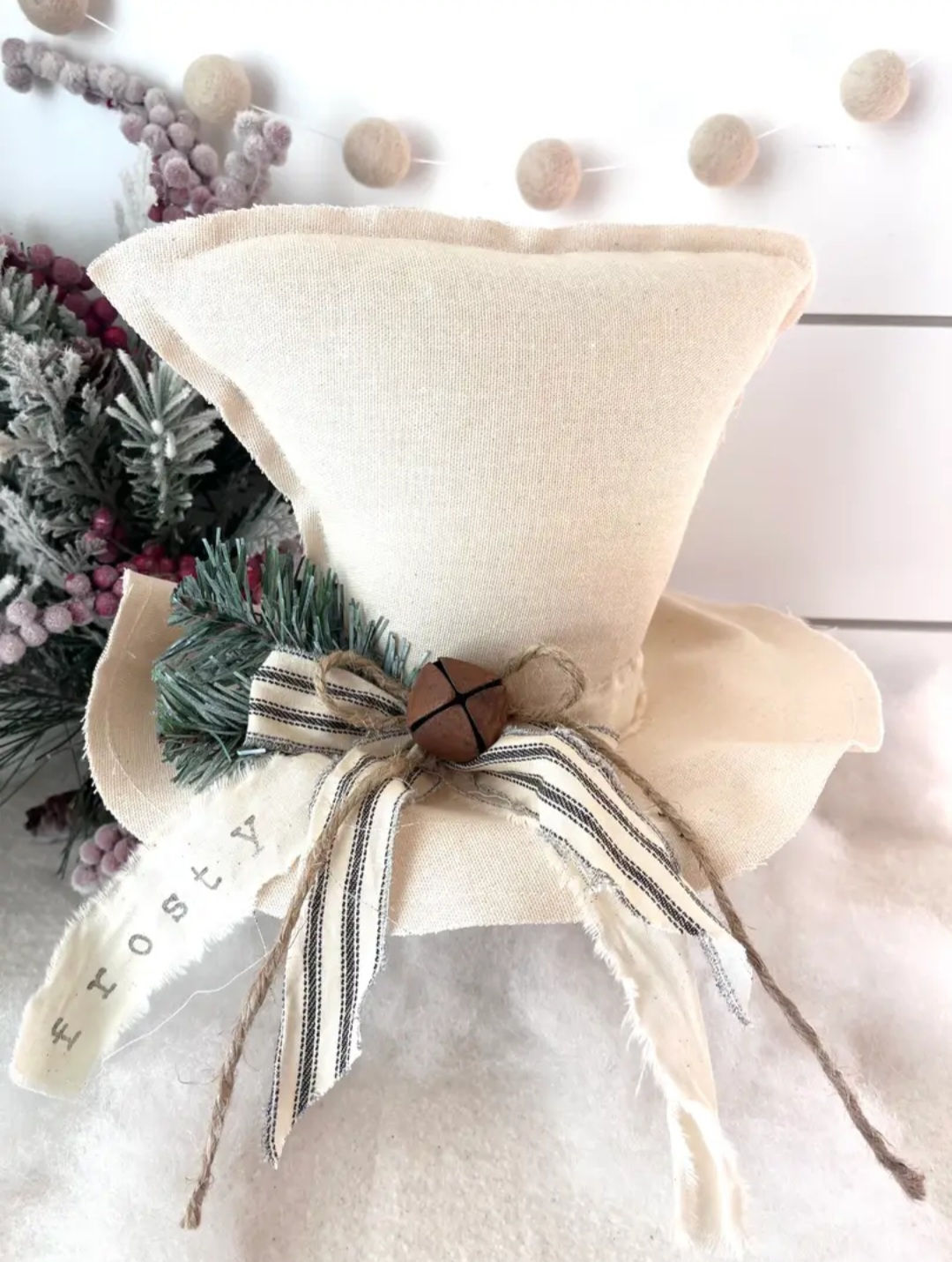 Primitive Snowman Hat
