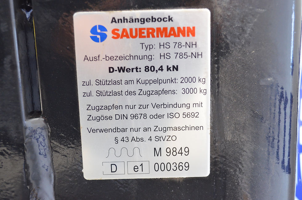 Thumbnail: SAUERMANN Ladder Hitch Draw-Pin (Pitonfix) (SWB)